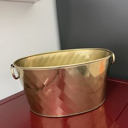 Gold beverage tub