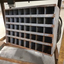 2'  X 3' Old Steal  Bolt Organizer 