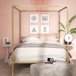 Gold Canopy Bed Frame