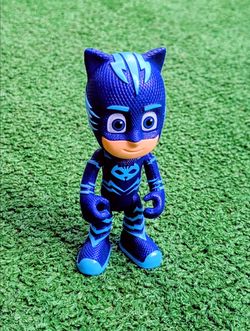 PJ Masks Catboy Posable 3.5" Textured Costume Action Figure Frog Box Toy EUC