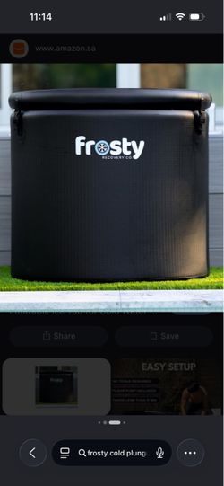 Frosty. Cold Plunge.