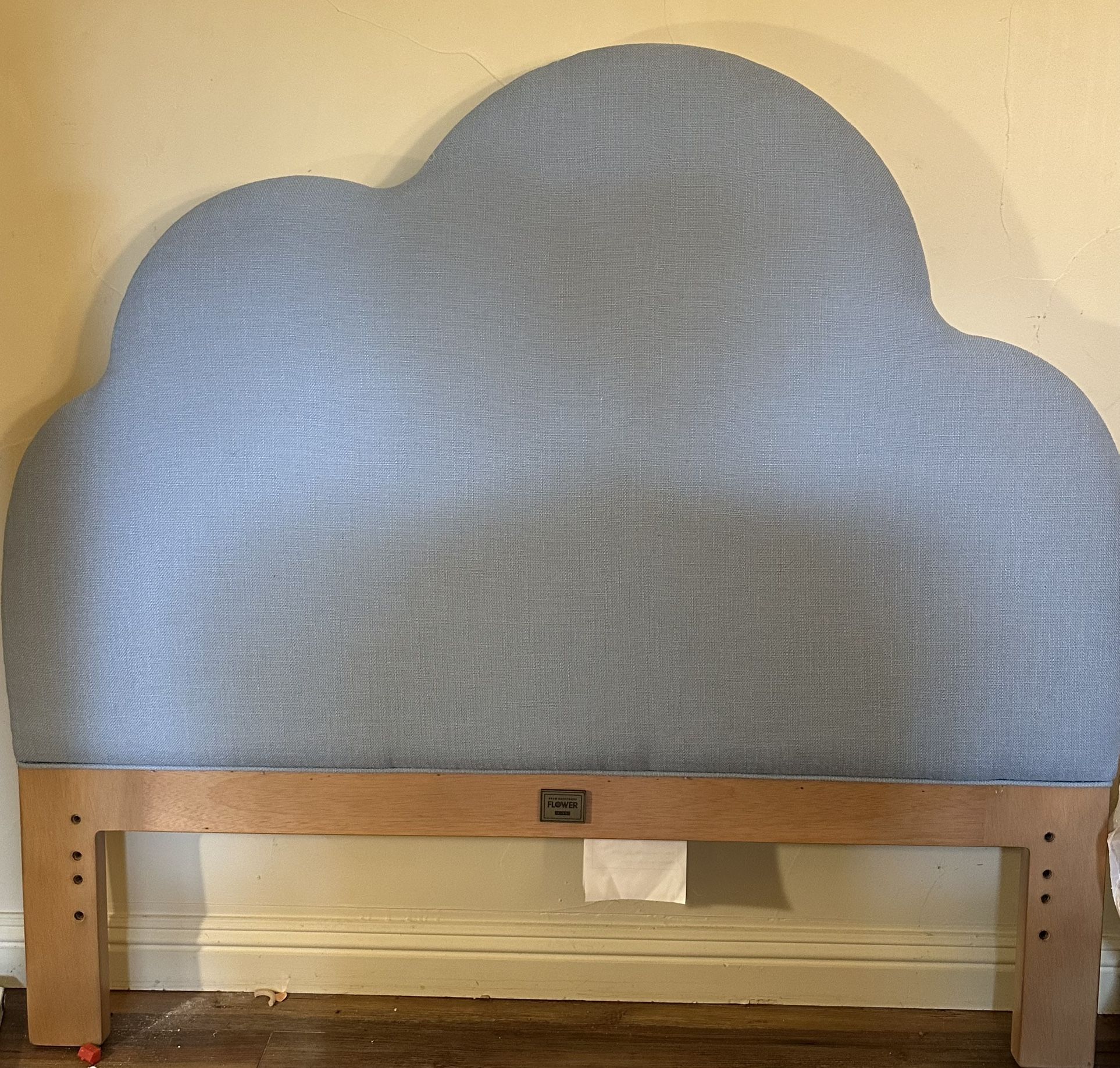 Twin Headboard For Kid-blue Cloud