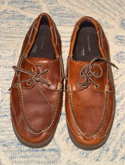 Rockport brown leather Men's Perth Boat Shoes