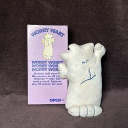 1980s Plush Worry Wart Novelty Stress Relief Toy by Hornsby Ltd Worried Don't Be