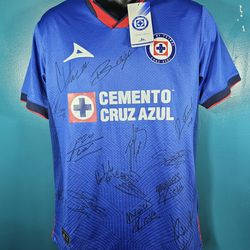 Cruz Azul Home Jersey ( SIGN BY PLAYERS)