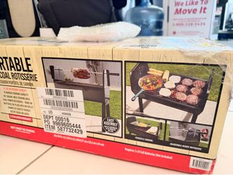 Expert grill Portable charcoal rotisserie