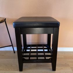 Side Table Stool Plant Stand Dark Color