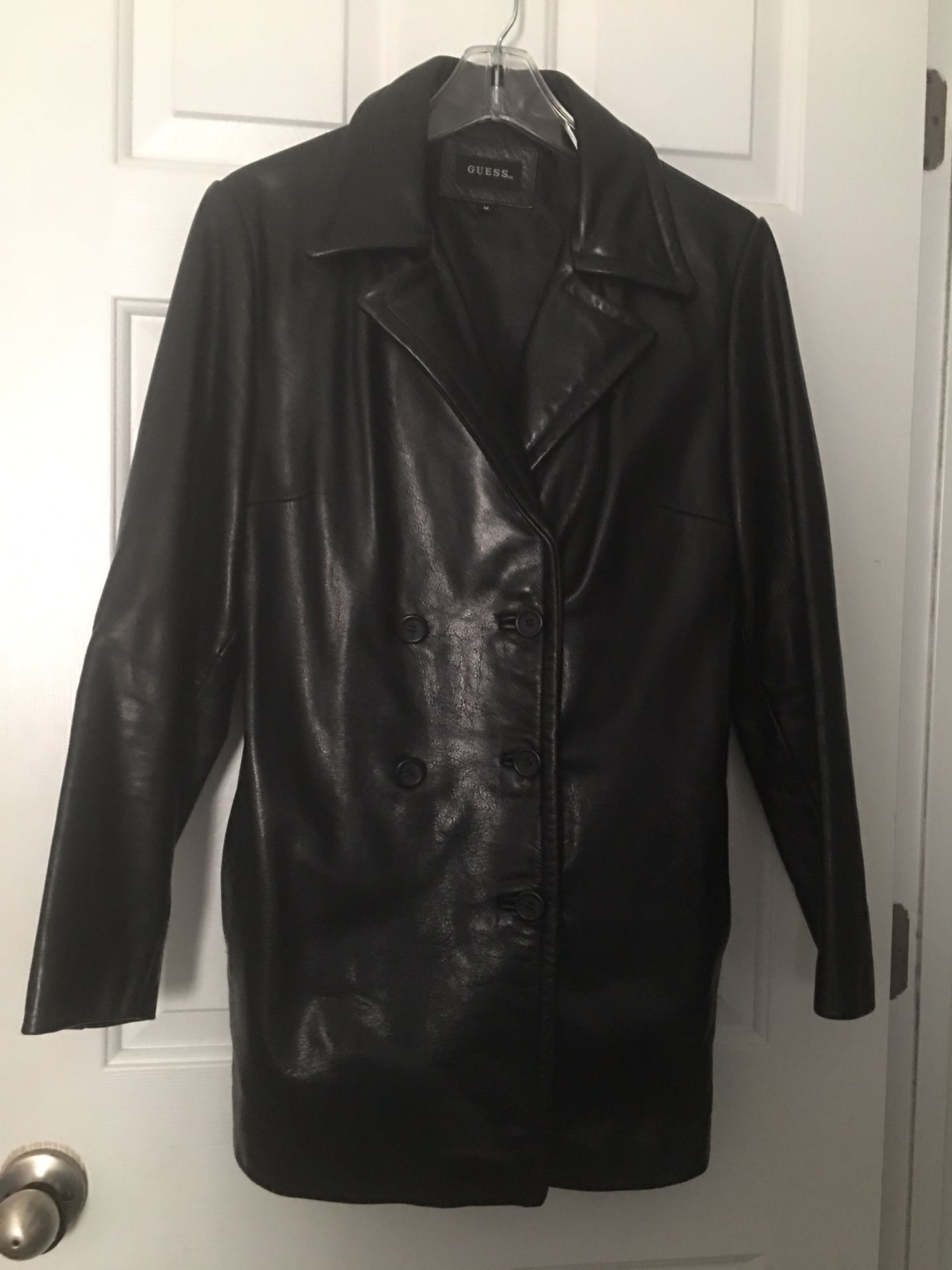 Ladies Black Leather Jacket