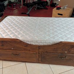 Free Wooden Storage Twin Bed
Frame