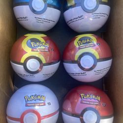 Lot Of 6 Poke Balls Pokemon