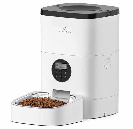 Automatic Cat Feeders, Automatic Cat Food Dispenser with Customize Feeding Schedule, Timed Cat Feeder with Interactive Voice Recorder, Automatic Pet F
