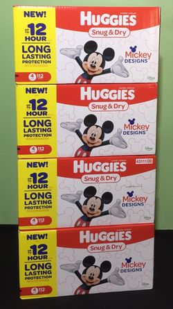 HUGGIES size 4 (112 diapers)