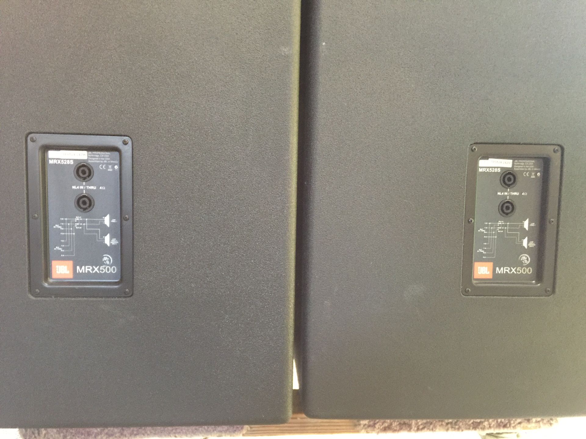 2 - JBL MRX 528 Passive Dual 18” Subs for Sale in Aliso Viejo, CA