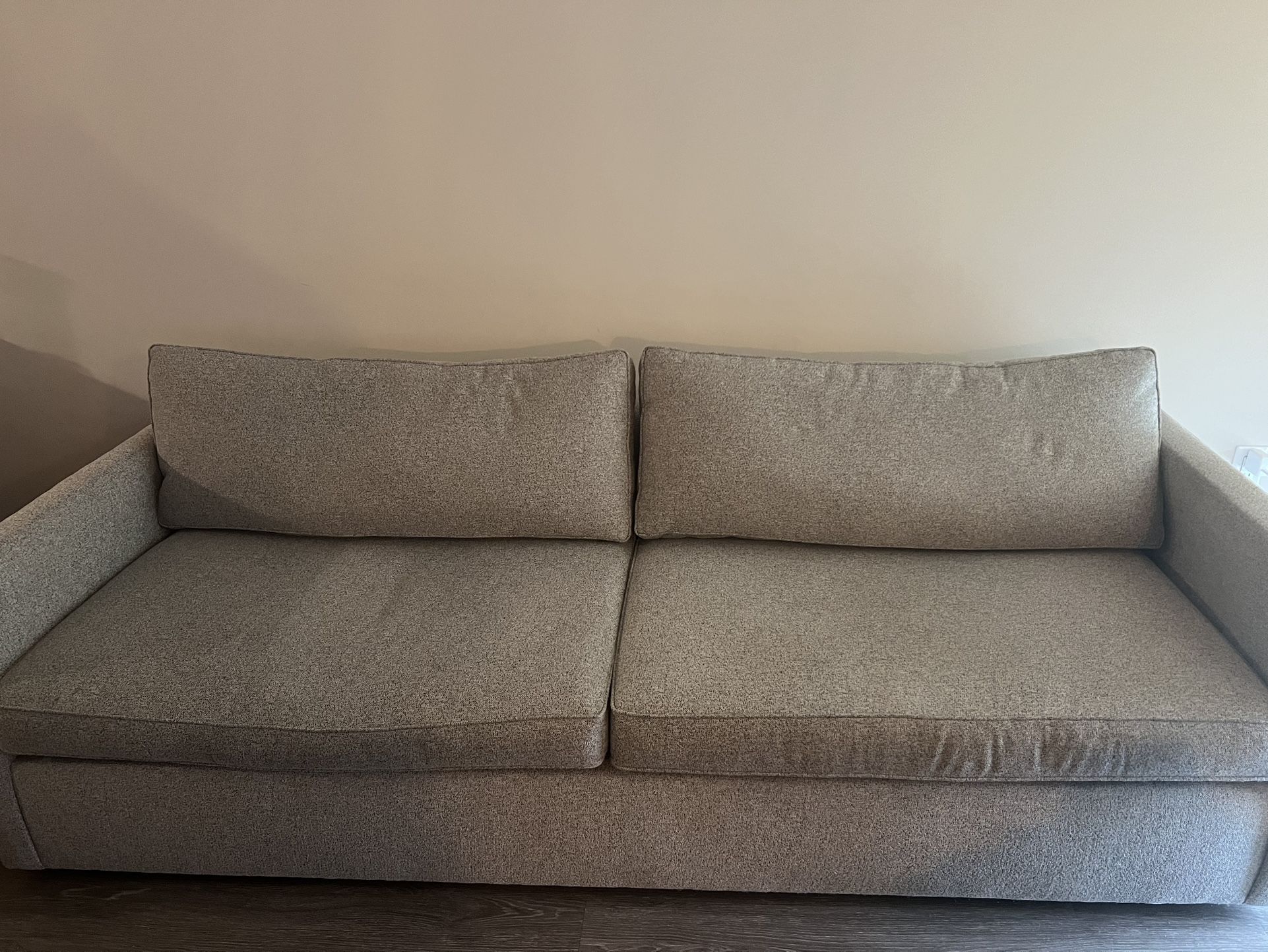 West Elm Couch 96” Grey