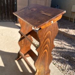 Wooden Book Shelf With Tilt Stand