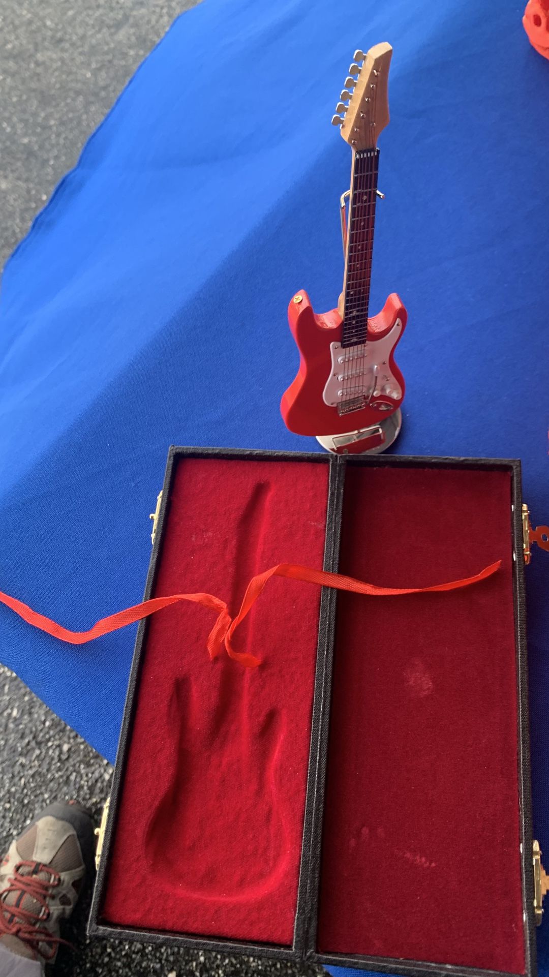 Miniature Red Electric Guitar