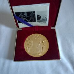 1964 Tokio Olympic gold plated coin