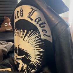 Custom Leather Jacket Biker Size Small