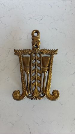 Vintage cast iron trivet