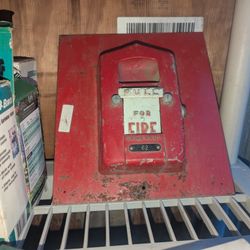 VINTAGE FIRE PULL ALARM BOX PANEL
