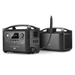 EcoFlow RIVER Pro + RIVER Pro Extra Battery 1440 WH Capacity 