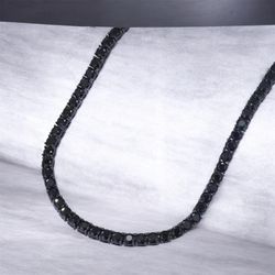 New Black Diamond Tennis Chain 20”