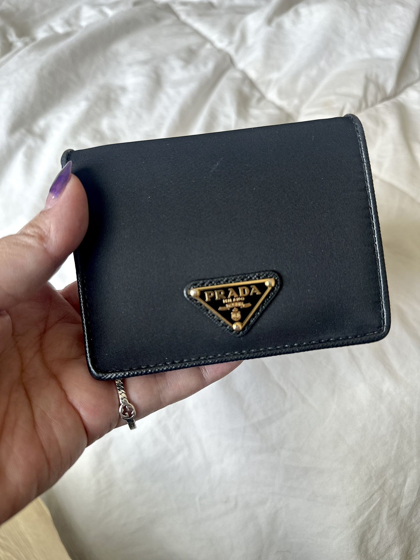 Prada Small Saffiano Leather Wallet - Bi-Fold Nylon Wallet