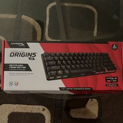 HyperX - Alloy Origins 65% Compact Wired Mechanical Red Linear Switch Gaming Keyboard with RGB Lighting