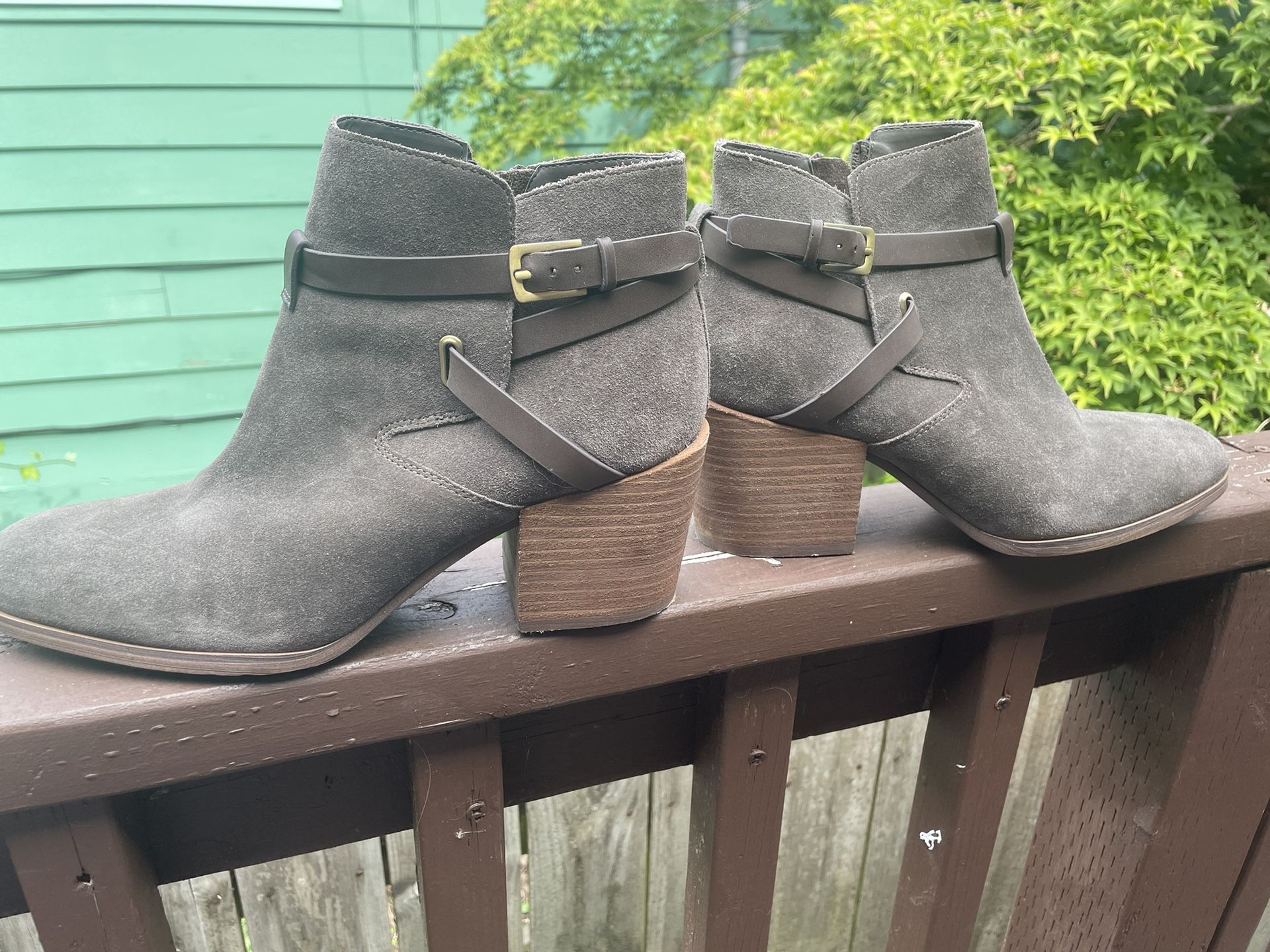 Brown Heeled Ankle Boots