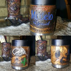 Custom leather yeti wraps