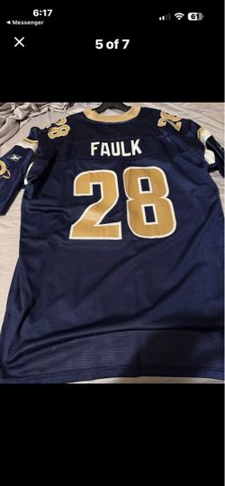 Marshall Faulk football jerseys blue xxl / $25