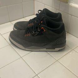 Jordan 3 Fear Size 8
