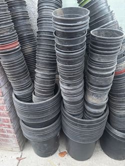 Plastic planters 3 sizes available.