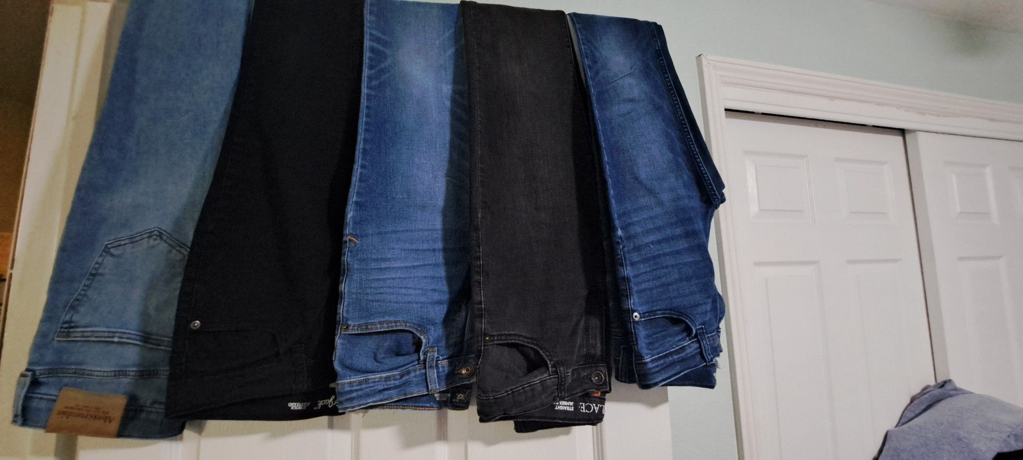 Size 12 14 Take All For $50 Or Jeans $5 Each. Long Sleeves Shirts $3 Each. Short Slive Shirts $2 Each. Vest,s & Jacket $5 Each. Sweaters $3 Each