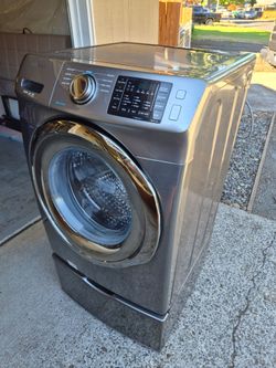 SAMSUNG HE WASHER on Pedestal Drawer-Works Great-Excellent Condition!