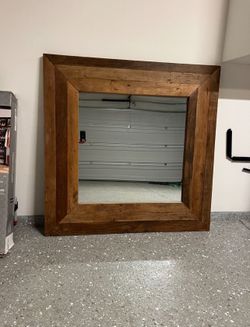 Extra Large Wooden Mirror 