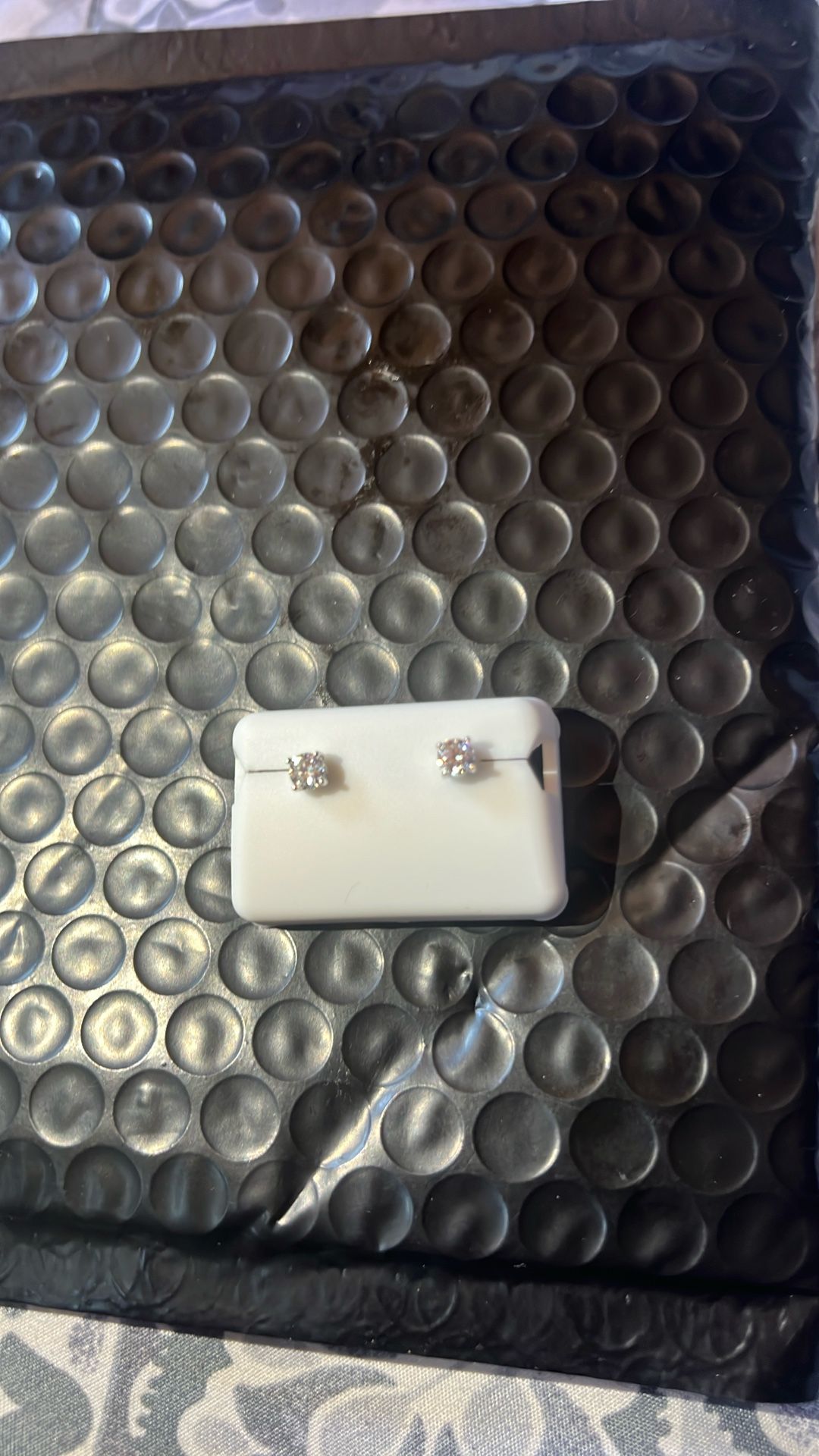 925 Silver Moissanite Ear Studs 