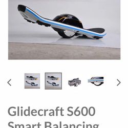 Glidecraft S600 Smart Balancing Electric Skateboard with Bluetooth Speakers