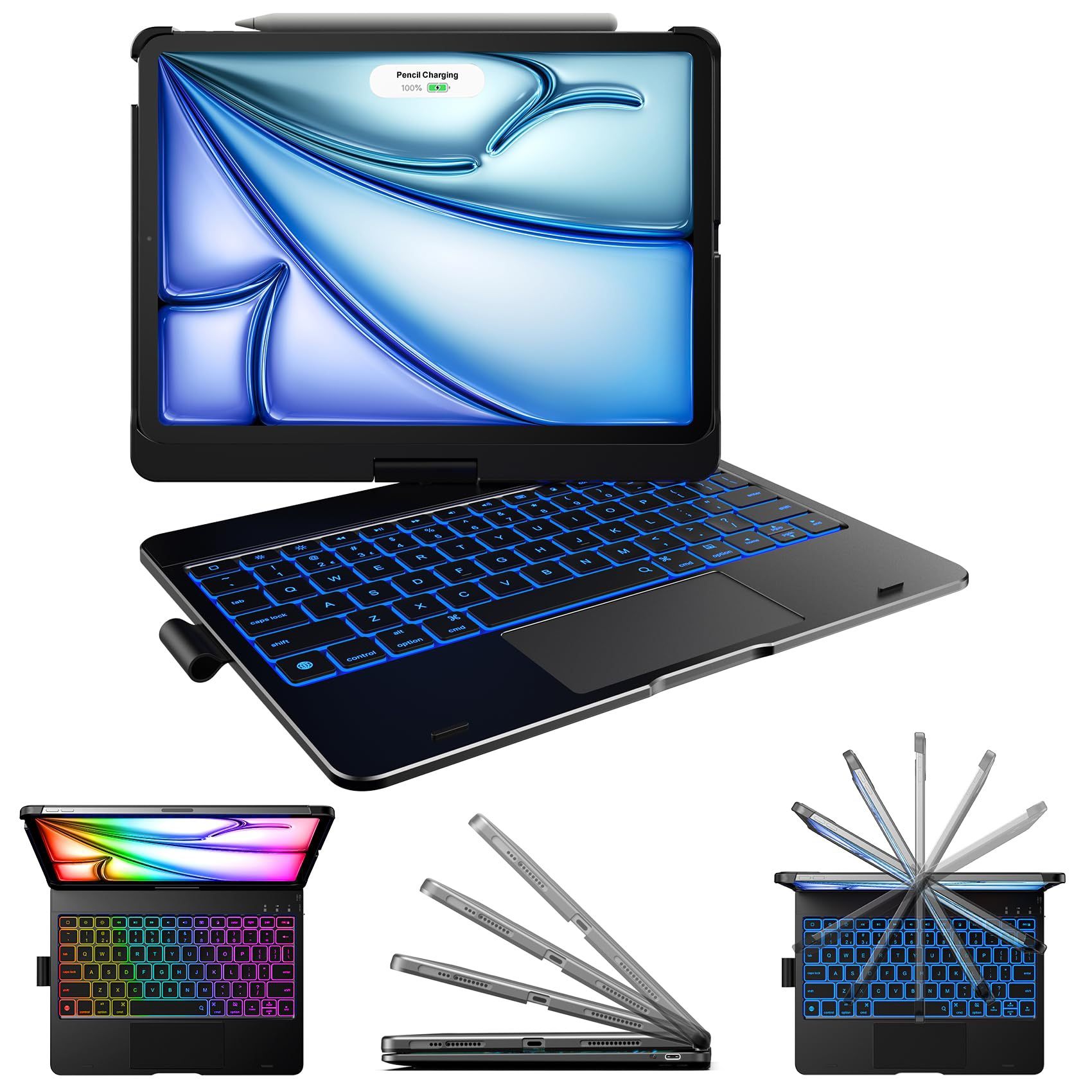 Typecase Touch Keyboard Case For IPad Air 11-Inch (M3 2025 / M2 2024)& IPad Pro 11(4th/3rd/2nd/1st Gen) - BRAND NEW