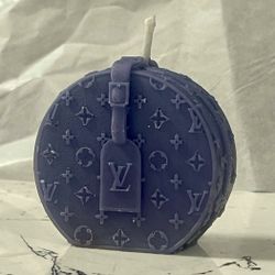 Violet Circular Luxury Candle Purse | Elegant Home Decor