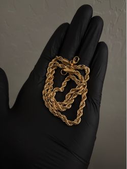18 inch 18k Gold Plated Chain
