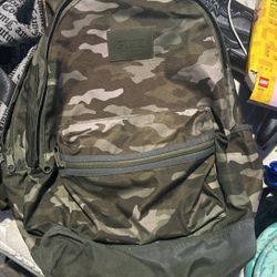 Pink Camouflage Backpack