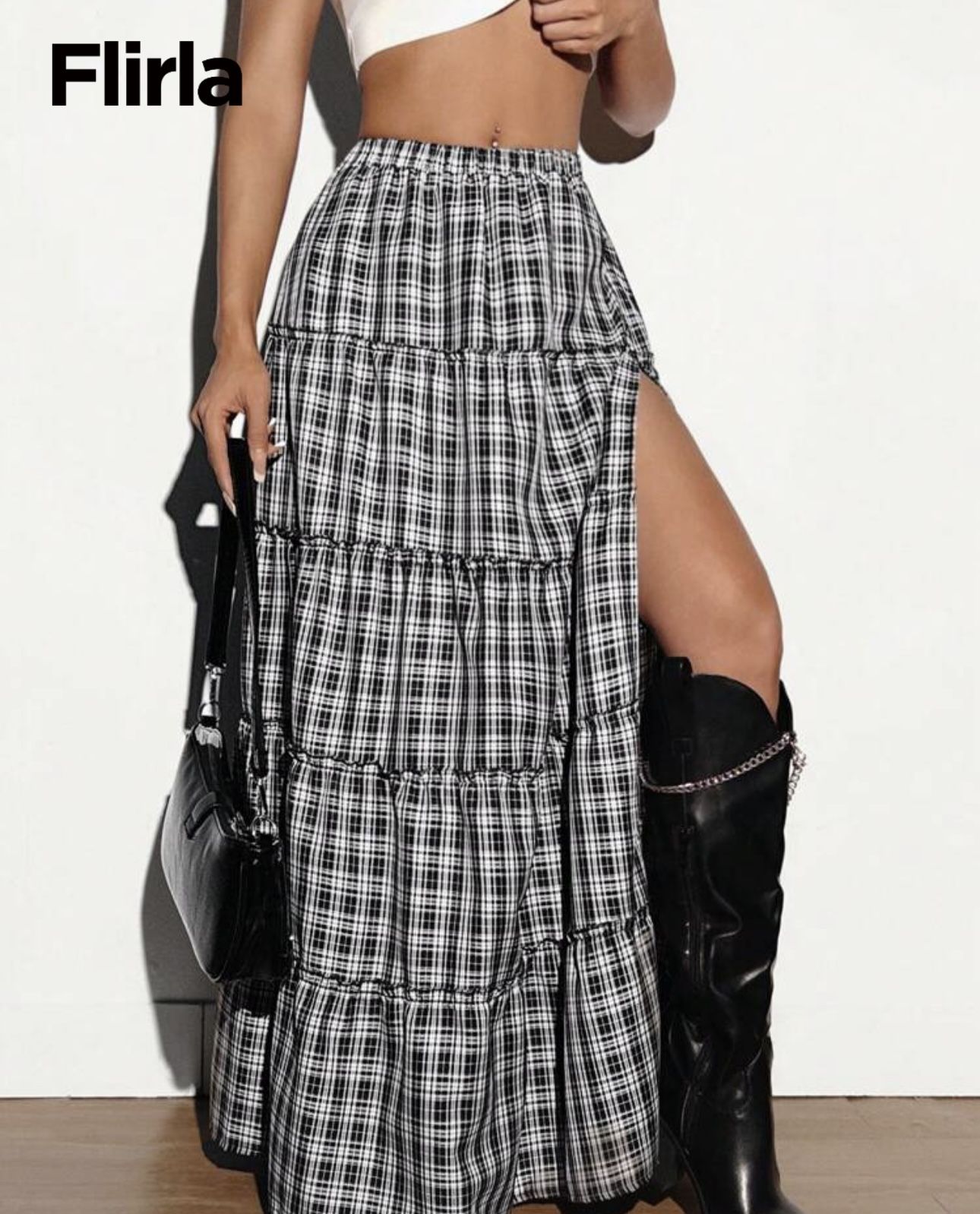 Long Skirt With High Slit