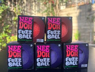 Nee Doh Fuzz Ball Squeeze Toys – Lot of 5