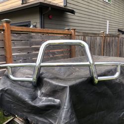 High end tubular chromed front bumper