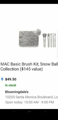 MAC snow ball brush set BRAND NEW