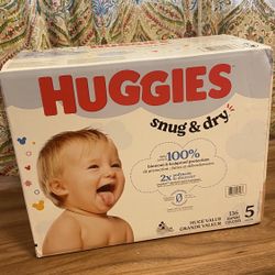 Huggies Size 5 136 Diapers