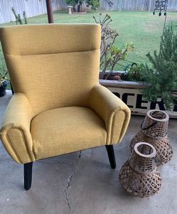 Mustard yellow arm chair