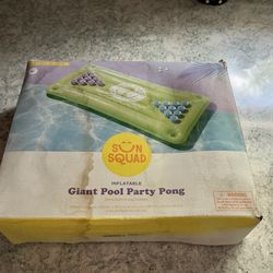 Sun Squad Inflatable Giant Pool Party Pong game. Never been used