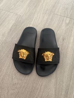 Versace Medusa Palazzo Slide Sandals